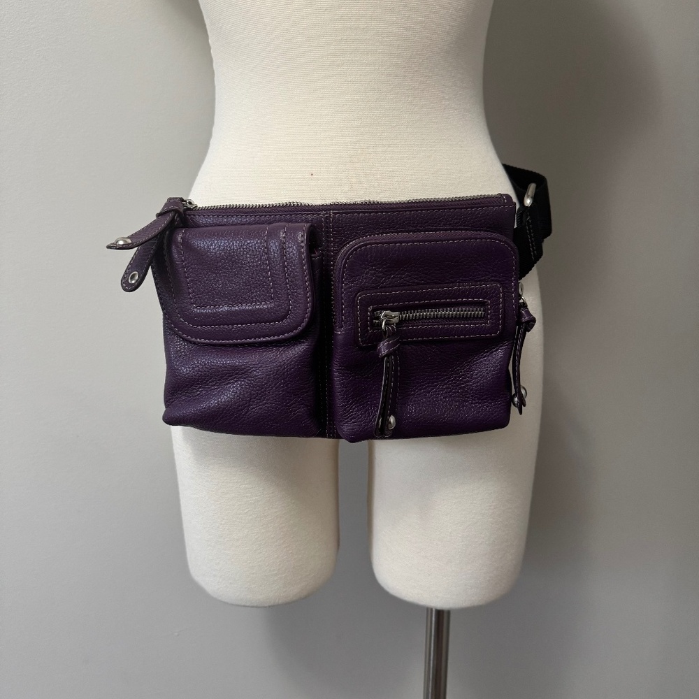 Danier Deep Purple Crossbody Belt Bag